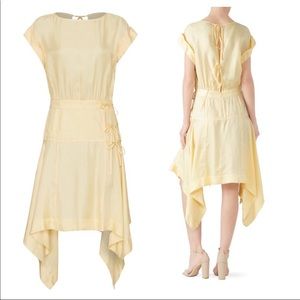 Rebecca Minkoff Yarrow Tie Dress in yellow
